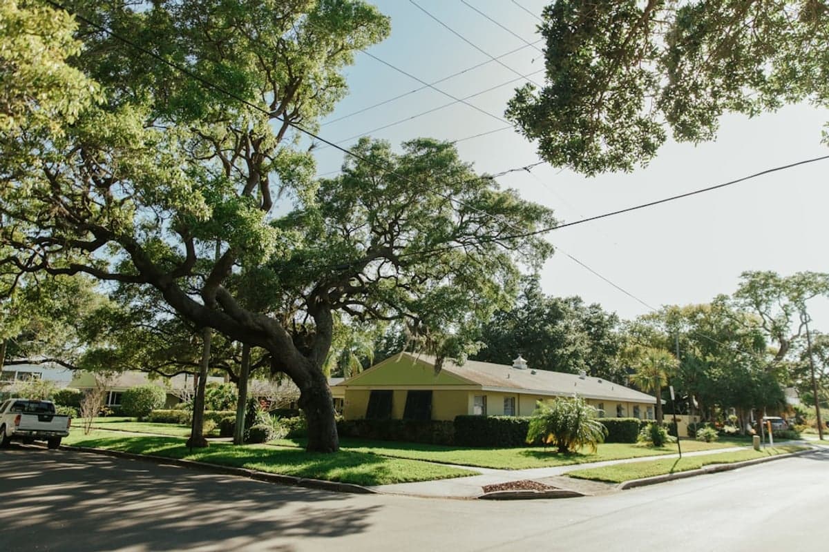 Cedar Park - Neighborhood streets and residential character Cedar Park neighborhood with Hill Country landscaping
