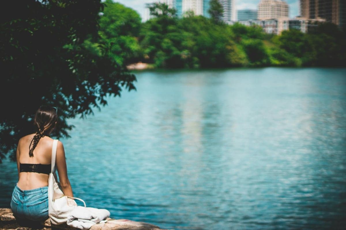 East Austin - Community amenities and recreational facilities Boggy Creek Greenbelt or local park with community members enjoying outdoors in East Austin