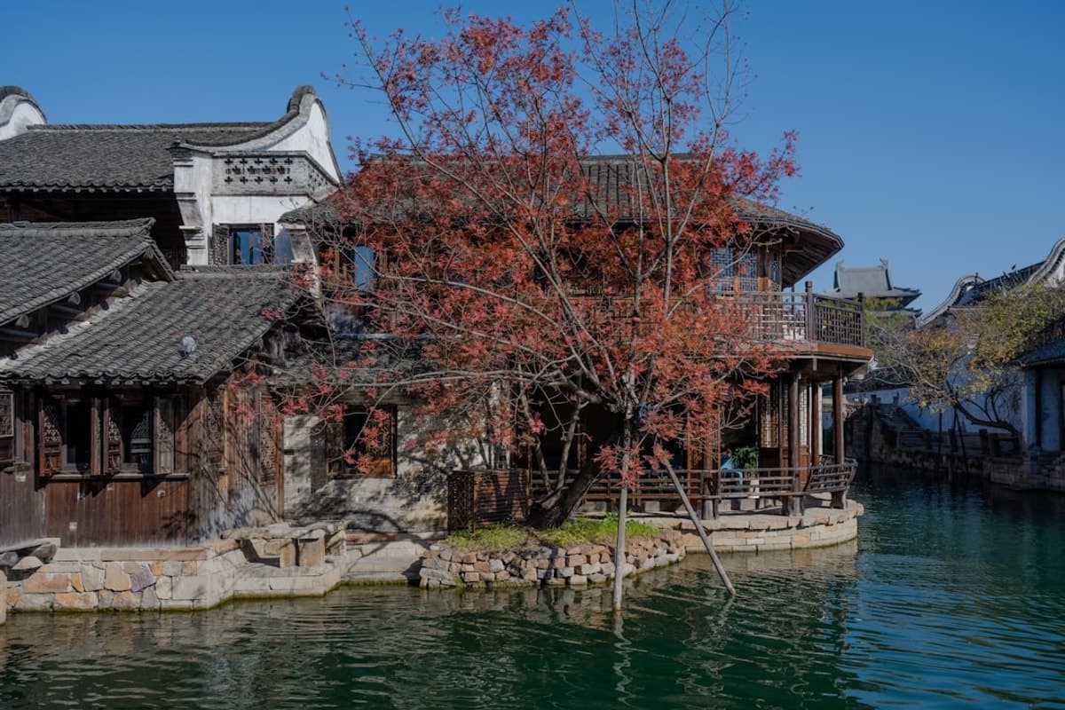 Lago Vista - Neighborhood streets and residential character Lago Vista residential street with lake views