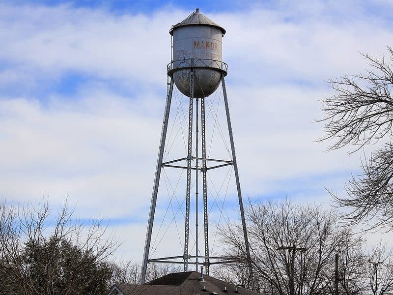 Manor - Affordable Living East of Austin The Manor, TX water tower